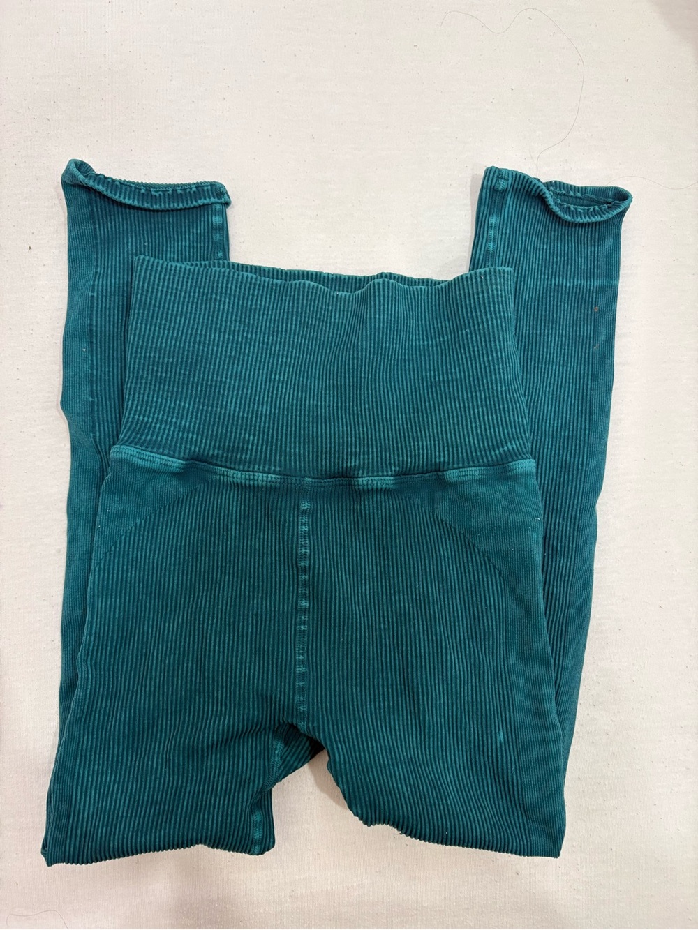 Free People Ribbed Teal Leggings